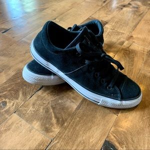 Converse All Star Black Suede sneakers Sz 9